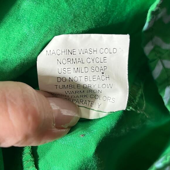 eshakti Dress Custom Green Chevron Stripe Fit and Flare Sleeveless Spring 2X - Picture 9 of 9